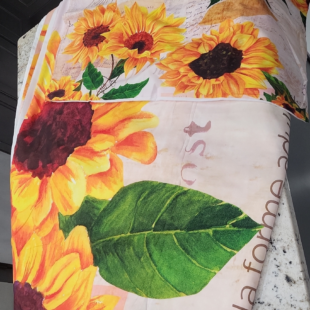 Sunflower Print Bedding Set